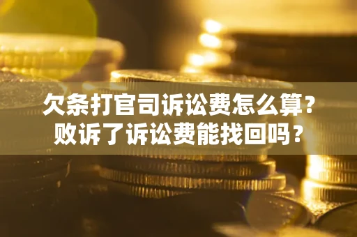北京欠条打官司诉讼费怎么算？败诉了诉讼费能找回吗？