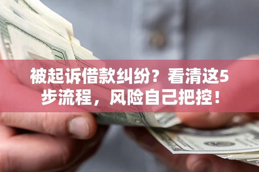北京被起诉借款纠纷？看清这5步流程，风险自己把控！