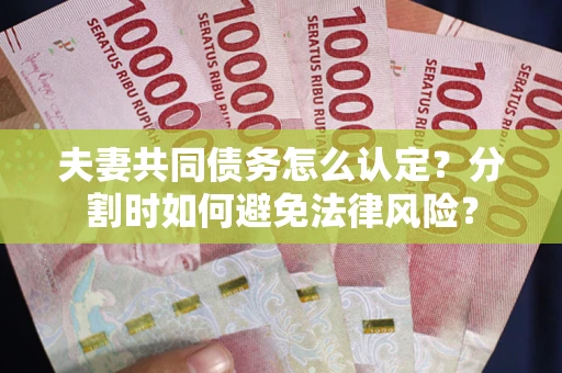 北京夫妻共同债务怎么认定？分割时如何避免法律风险？